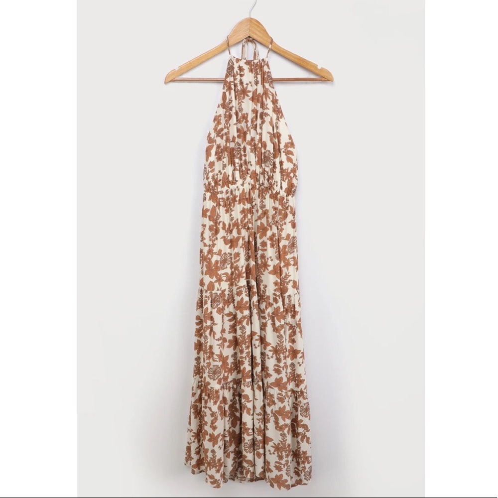Floral tiered halter dress - Picture 4 of 6